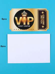 15/30pcs Christmas, Wedding, Birthday Party VIP Invitation Cards, Movie Theme VIP Party Invitations, Halloween Party Invitation Cards, Themed Birthday Party Decorations, Suitable For Gift Packaging, VIP Customer Invitations - Multicolor - View 13
