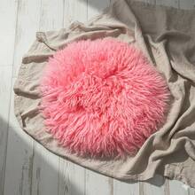 Pure Wool Newborn Photography Props Blanket, Soft Fluffy Basket Stuffer & Layer, Baby Studio Shooting Background Mat, Shower Party Gift Newborn Essentials - Multicolor - View 10