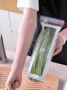 Food Storage Freezer Bag, Long Strip Moisture-Proof Seal Bag, Thickened Double-Grip Sealing Bag With Closure