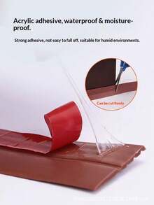 50mm Wide Self-Adhesive Door Bottom Seal Strip, Dust-Proof, Soundproof, Windproof Sealing Strip For Bedroom Wooden Door, Glass Door (1m/Pc) - Multicolor - View 8