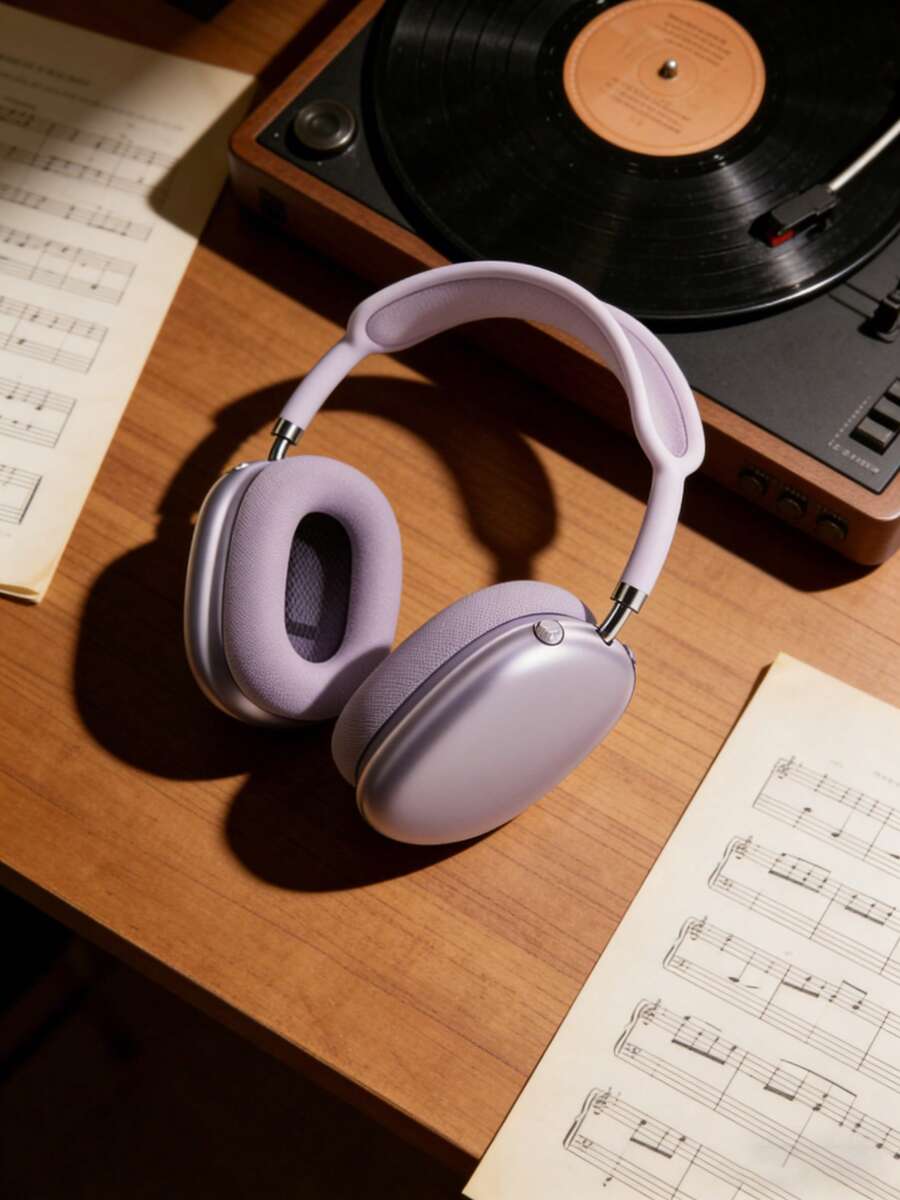 REMAX RB-300HB Bluetooth Headphones: High-Resolution Sound Quality, Bluetooth 5.4 Lossless Transmission, Professional-Grade Acoustic Architecture, Comfortable Over-Ear Headphones, No Fatigue, Mist Purple