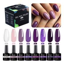 TendenciaGel Esmalte Para Uñas Uv Led Semipermanente 8 ColoresCalidad premium - Lila - Ver 4