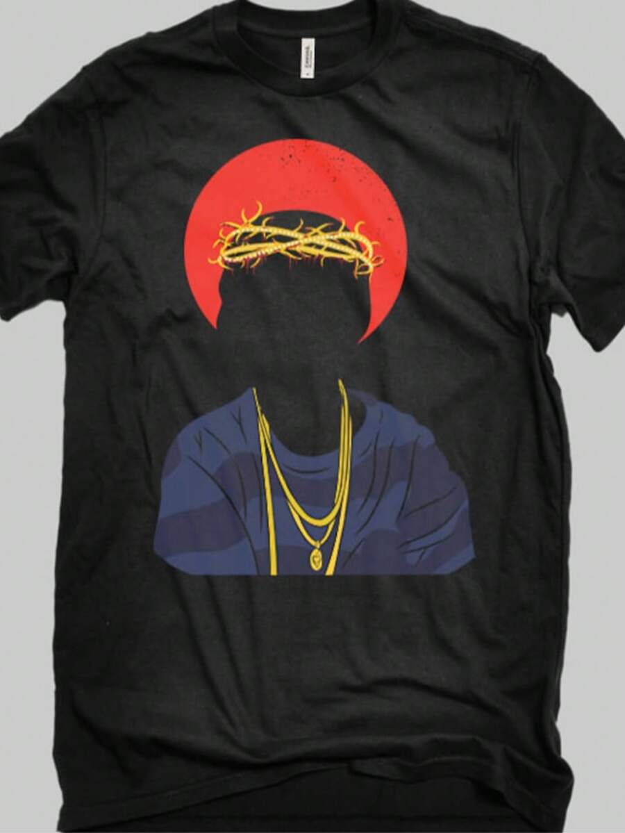 Black Out Fly God T-Shirt - Black - View 1