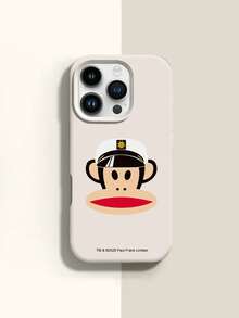 Paul Frank 授权硅胶手机壳，全包防震摄像头保护，猴子图案，适用于 13/14/15/16/17 Pro Max - 彩色 - 查看 1