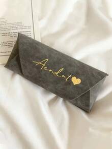 Personalized Name/Text Eyeglass Case - (Add Your Name) - Soft Material - Luxury Portable Eyeglass Case - Eyeglass Storage Box, Provides Excellent Storage And Protection, Lightweight And Portable For Daily Carry. Perfect Gift For Holidays/Birthdays, Ideal For Gifting To Family And Friends. - Multicolor - View 6