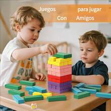 TendenciaCompatible Jenga Gigante De Madera Juego De Mesa 54pzs 54 Juegos De MesaCalidad premium - 1 - Ver 2