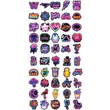 50 miếng dán neon, miếng dán trang trí hoạt hình, bộ miếng dán phong cách , miếng dán cá nhân hóa nhiều màu sắc, miếng dán tự làm ốp điện thoại. - Nhiều màu - Xem 9