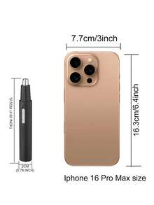 Kemei Electric Nose Hair Trimmer 3 IN 1 Face Hair Trimmer, USB Rechargeable Electric Eyebrow Hair Trimmer, Type-C Face Hair Remover, 6668 Sideburn Hair Trimmer, Portable Hair Trimmer Portable Nose Hair Trimmer - Black - View 3