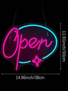 1 Peça Placa de Néon para Salão de Beleza e Cabeleireiro, Decoração de Parede com Luz LED Multicolorida, Decoração de Arte de Parede para Salão de Cabeleireiro, Estúdio de Beleza, Loja, Quarto, Decoração de Barbearia - luz policromática - Visão 12