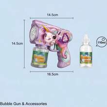 TendenciaPistola De Burbujas Pony, 10 Agujeros, Máquina AutomáticaCalidad premium - Rosa - Ver 5