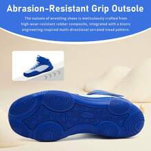 ZIITOP Wrestling Shoes Men Women Boxing Shoe Barefoot Hiking Boots Lightweight Breathable Zero Drop Non Slip - Blue - View 4