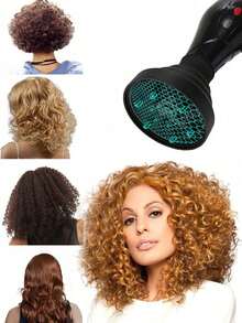 1/2 Stücke universeller Silikon Haartrockner Diffusor, einstellbare Temperatur, hitzebeständig, geeignet für die meisten Haartrockner, faltbares und tragbares Design, ideal für Zuhause, Salon und Reise-Haarpflege - Verschiedenfarbig - Übersicht 5
