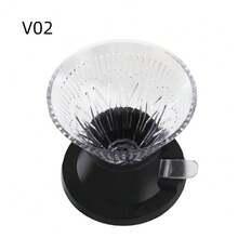 Reusable Coffee Dripper, Clever Cup, Coffee Filter, Can Filter Coffee, Tea And Juice, Model V01 Suitable For 1-2 Servings And V02 Suitable For 1-4 Servings, Barista Hand Drip Coffee Tool, Suitable For Kitchen, Bar, Outdoor, Cafe, Resin Material Anti-Drop And Durable - Black - View 13