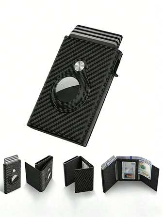 Magnetic Card Holder For Men, Slim Carbon Fiber Rfid Blocking Card Holder Wallet, Minimalist Metal Pop-Up Credit Card Case With Button Ejector, Compact Front Pocket Wallet For Men & Women, Secure Anti-Theft Id Holder For Bank Cards, Business Cards & Cash, Lightweight Travel Wallet For Daily Commute, Office Use, Business Trips, Shopping, Gifting & Modern Lifestyle Accessories