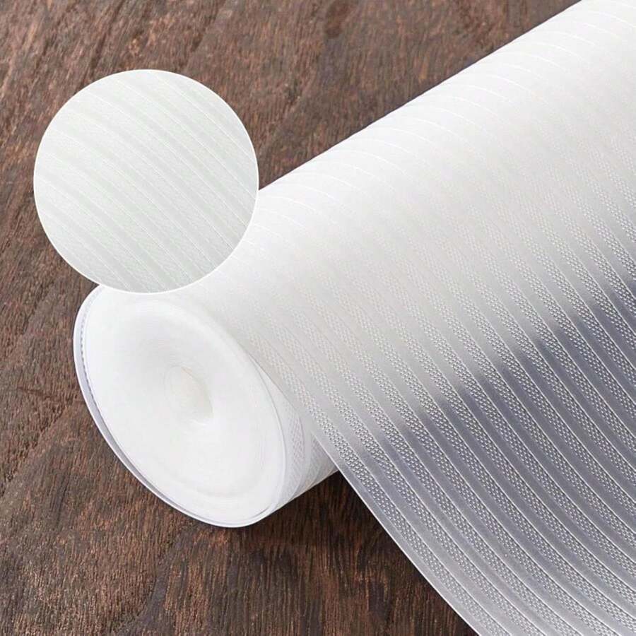 17.5" X 120" Refrigerator Liners Shelf Liner, Fridge Liners Non Slip Washable, Drawer Liners Non Adhesive Waterproof, Durable Fridge Mats For Glass Shelves, Cupboard, Pantry, Clear - MàuC - Xem 1