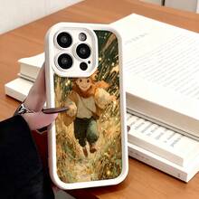 Funda de teléfono de moda, compatible con varios modelos de ,  y , funda de teléfono con estampado de aventura otoñal de niño corriendo por el bosque para modelos de ,  y , protector de teléfono, funda de pareja, regalo para él o ella, presente de vacaciones, este es un regalo popular para amigos o socios, adecuado para ocasiones de negocios. Duradera, resistente a las manchas y a las huellas dactilares, esta nueva funda para teléfono de hombres y mujeres es un gran regalo. - Blanco - Ver 7