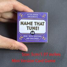 Jogo de Cartas de Alta Qualidade "Você Me Conhece Bem?", "Adivinhe a Música", "Adivinhe o Enigma", "Adivinhe a Palavra", "Qual Você Escolheria?", Jogos de Palavras e Rápida Percepção, Cartas de Jogos de Festa, Jogo de Tabuleiro Quadrado de Papelão, Cartões de Presente de Festa, Tamanho do Cartão 5cm/1,97 Polegadas