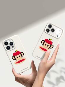 Paul Frank 官方授权液态硅胶手机壳，全包防震摄像头保护，猴子图案，兼容 13/14/15/16/17 Pro Max - 彩色 - 查看 6