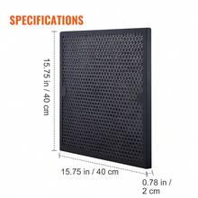 Filtros de carbón activo  (paquete de 3), repuesto de filtro de aire de 15,75 x 15,75 pulgadas, filtros de etapa 2 de alta eficiencia, compatibles con BlueDri y depuradores , purificadores de aire y equipos de restauración de daños por agua. - paquete de 3 - Ver 3