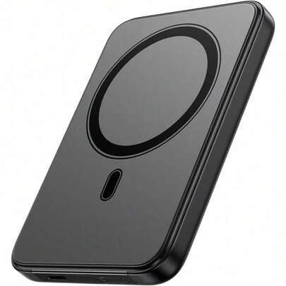 2025 Version Magsafe Portable Charger For IPhone – 5000mAh 20W Magnetic Power Bank, Fast Wireless Charging Battery Pack With 20W USB-C, Qi2 Certified, Compatible With IPhone 16/15/14/13/12 Series, Ultra-Slim & Airport-Approved