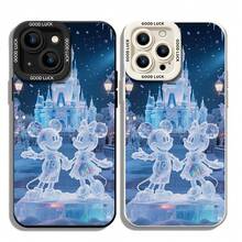 Disney.What Mickey Mouse Sparkling Phone Case Featuring Charming Characters  Compatible With IPhone 17, 16, 15, 14, 13, 12, And 11 Pro Models, It Offers Shockproof Protection. Perfect For Family And Friends On Birthdays, Holidays, And Special Occasions. - 黑色 - 查看 4