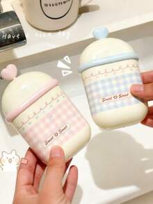 1pc High-Quality Soap Dish, Double-Layer Drainage Soap Holder With Cover, Dust-Proof Soap Box - Multicolor - View 2