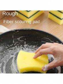 10/20/30/40pcs/Set Cleaning Sponges, Dish Cloths, Pot Brushes And Dish Brushes, Absorbent Sponge Blocks, Kitchen Towels, Magic Sponge Scrubbers - Multicolor - View 2