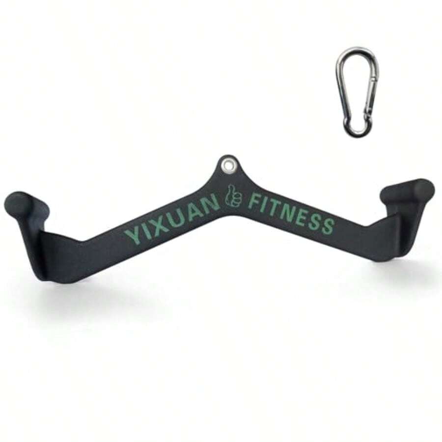 XGKTricep Press Down Bar LAT Pull Down Bar andle Attacment   Macine Ely Build Back Musc Color : Long 19" - como en la foto - Ver 1