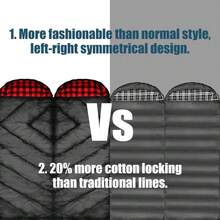 0 Degree Sleeping Bag For Adults - Cotton Flannel 4 Season Cold Weather Winter, XXL Big And Tall Camping Sleeping Bag With Compression Sack - Black-right-new - View 7
