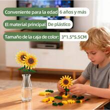 TendenciaHigiuye Botánica Kit De Construcción 2 Girasoles Para ArmarCalidad premium - 1 - Ver 5