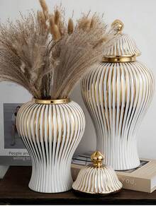 1pc Premium Creative Vase, Decoration For Living Room, Kitchen, Porch, Tabletop Ornament, Home Decor Vase, Holiday Decor, Wedding Vase, New Year Gift, Available In Large And Small Size, Please Note The Size When Purchasing - Multicolor - View 5