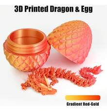 TendenciaFigura Dragón Impreso En 3d Con Huevo Sorpresa 30cmCalidad premium - Rojo láser - Ver 6