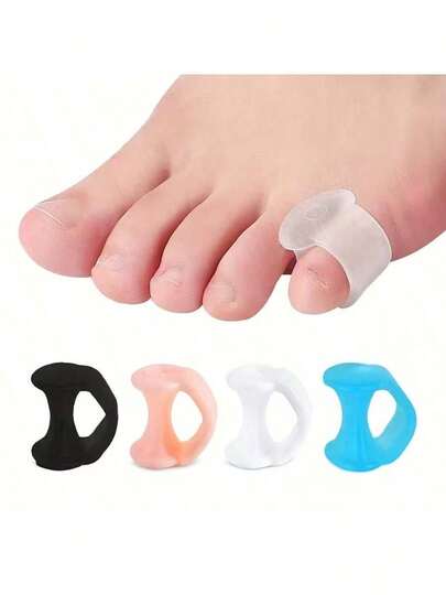 OUMINGYQ 10pcs Unisex Reusable Gel Toe Separators - Prevent Friction And Compression Between Toes For Daily Use