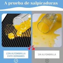 FIAN Tapete Barra Alfombrillas Antideslizantes Resistentes al Calor Alfombrilla de GoteoAlfombrillas de Bar de Goma barras de bares y restaurantes Estera de Secado Encimera de Café - A - Ver 3