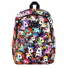 Official Tokidoki Unicorno Backpack With Keychain For Women Men, Cartoon Large Capacity Travel Laptop Book Bag Casual Daypack Shoulder Bag - 紅色 - 查看 9