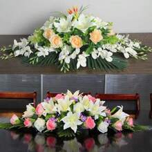 2 Pcs Green Floral Centerpiece Trays Rectangular Flower Arrangement Bases Plastic Design Bowls For Flower Arrangements Centerpiece Decorating Wedding Decor - 綠色 - 查看 3