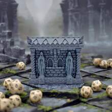 Jeu de plateau - Terrain de donjon, jeu de rôle, convient aux passionnés de jeux de plateau de 14 ans et plus, idéal pour décorer la salle de jeux, les artisanats et les modèles de passe-temps, les accessoires de salle de jeux, les cadeaux - Argent - Voir 5