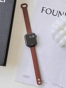 1PC Women Fashion Leather Watch Strap Compatible With IWatch 38mm 40mm 41mm 42mm 44mm 45mm 46mm 49mm, Elegant Leather Watch Band Compatible With Apple Watch Series Ultra 3/2/1 11 10 9 8 7 SE3 6 5 4 3 2 1, Fashion Smart Watch Strap Accessories Compatible With Apple Watch Bands, Watchbands For Women