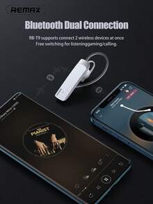 REMAX Ultra-Light Clip-On Wireless Earbuds; Smart Noise Proof & Crystal Calls; Headset Fits Both Right And Left Ear; Dual Pairing; Wireless 5.4 Stable Compatible With IPhone/Android; Secure Fit All Day; Hand-Free Earpiece;Wireless Headphone ﻿ - T9 - View 2
