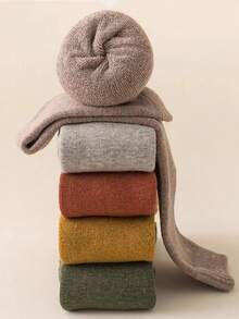 3 Pairs Men's Thick Thermal Thermal Lined Long Socks, Warm For Autumn/Winter - Multicolor - View 3