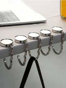 Foldable Desktop Hook, Suitable For Wallets And Handbags, Ideal For Travel, Room Decor, Wall Decor, Bathroom Decor, Home Decor, Shopping Bag Hooks, Door Hooks, Coat Hangers, Bag Display, And A Perfect Choice For Holiday Celebrations And Birthday Gifts. - Green - View 3