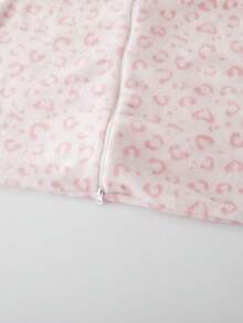 Newborn Baby Boys Girls Cozy Soft Sleeping Bags Infant Toddler Kids Sleeveless Pink Leopard Printed Cute Flannel Warm Sleep Sack - Multicolor - View 6