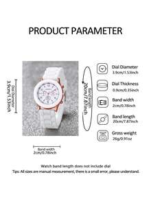 5件套，时尚简约优雅的女孩圆形罗马数字石英手表，搭配心形首饰套装，包括项链、手链和耳环，适合派对、旅行、节日等场合，也是2026年送给女孩的最佳礼物之选，例如返校季、感恩节、情人节、新年等。 - 彩色 - 查看 11