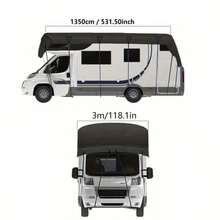 210D Waterproof Motorhome Roof Top Cover, Sunshade & UV Protection Caravan Awning Tent