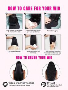 WOWANGEL 200 Density Fluffy Straight Hair Half Wig, Human Hair, 20 Inch, Yaki Straight 3-In-1 Seamless Flip Half Wig, No Glue Needed, Suitable For Beginners, Curly Hair Half Wig, Drawstring Headband Wig - Natural Black - View 7