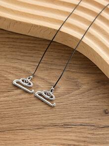 2 Pairs Transparent Heart & Triangle Shape Bra Straps, Seamless, Non-Marking, Adjustable, Elastic, Transparent Bra Strap Accessories - Clear - View 5