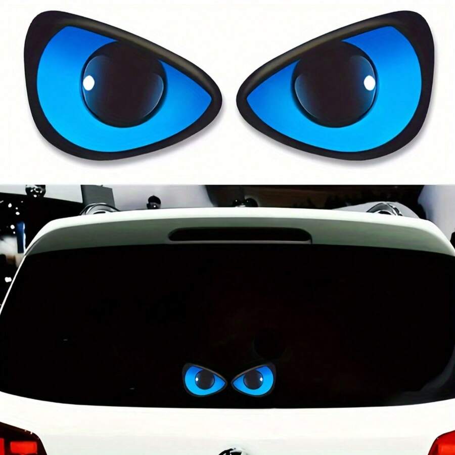 Eye-Catching Evil Eye Creative Sticker - Personalized Design, Waterproof And UV-Resistant Adhesive, Universal For Car, Laptop, Phone And More - A - View 1