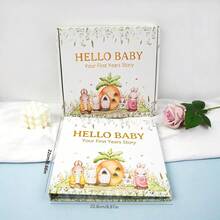 1 Set Rustic Style Baby Memory Book, BABY Milestone Journal, DIY Pregnancy & Infant Growth Record Album - Multicolor - View 11