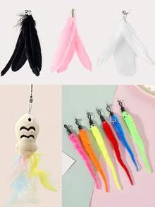 1 Set Duckling Roly-Poly Cat Toys, Self-Righting & Detachable & Washable Cat Wand With Feather Bell, Cat Pet Toys With Replaceable Heads, Multiple Options, Self-Entertaining Cat Toys, Cat Turntable, Cat Teaser