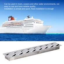 8-Section Stainless Steel Marine Ventilation Panel - Corrosion-Resistant Rectangular Ventilation Grille For Engine Compartment, Bilge And Cabin - Deck Hardware Accessories For Boats And Yachts